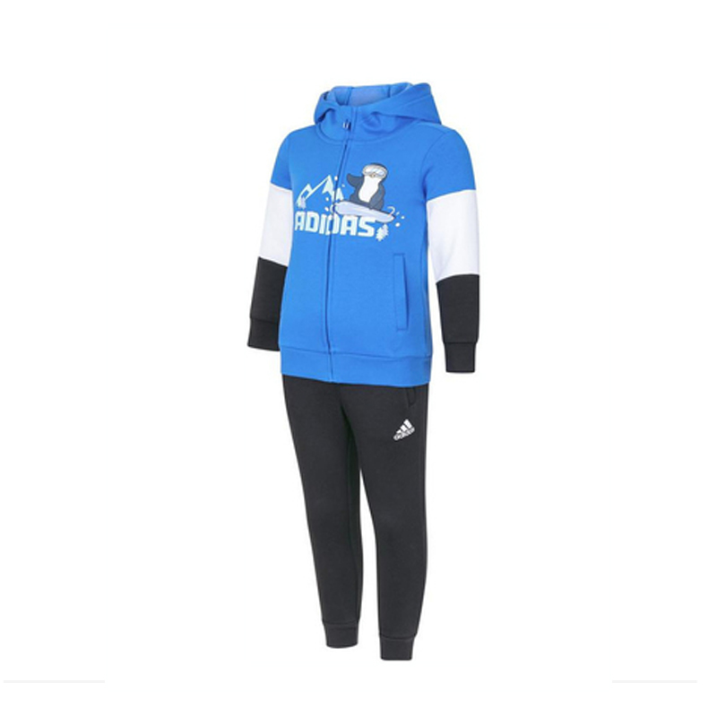 adidas kids阿迪达斯小童2026男小童LK KN FZHD SET长袖针织套服IN5220